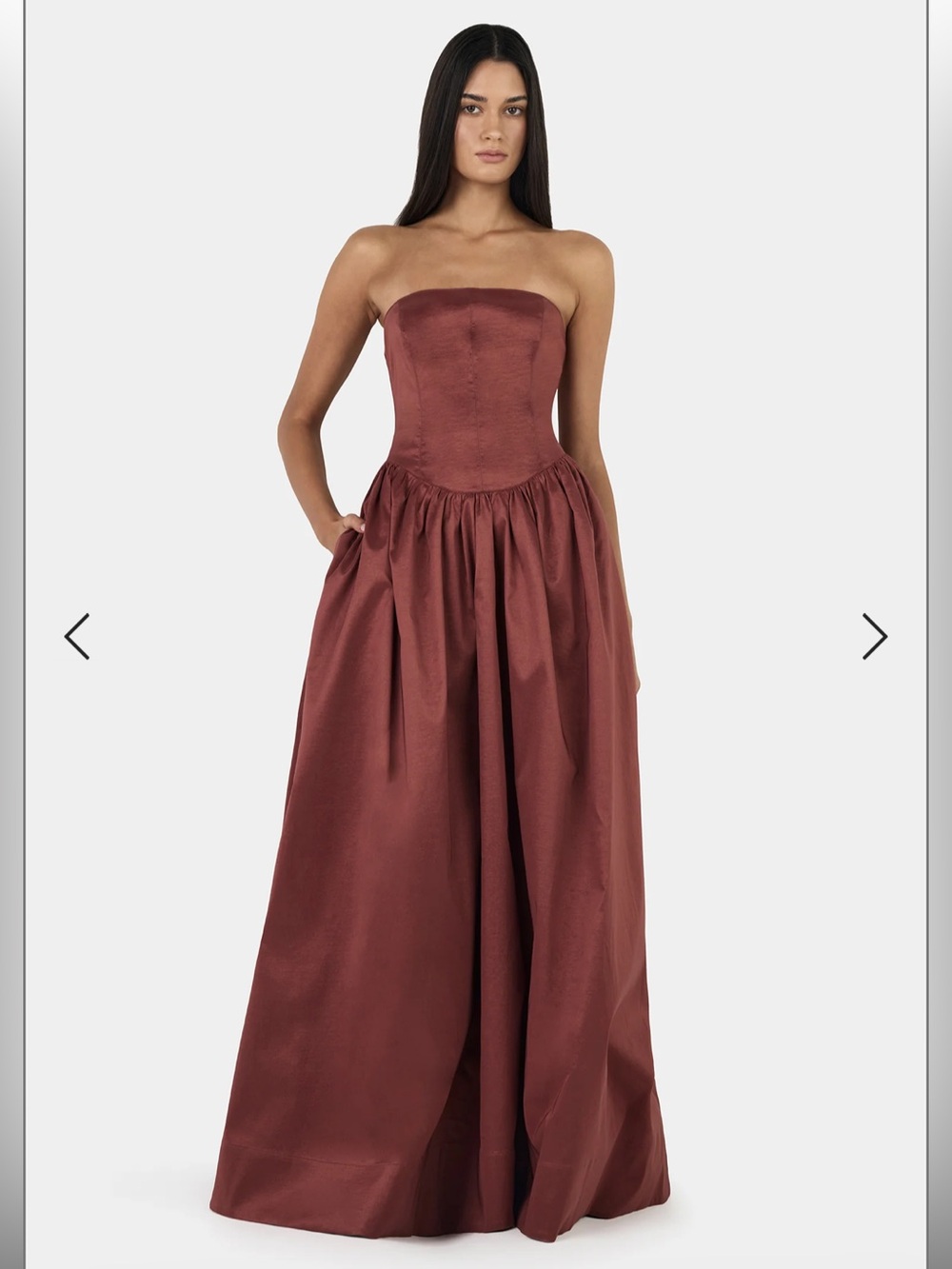 Hansen & Gretel Audrey gown in Pinot